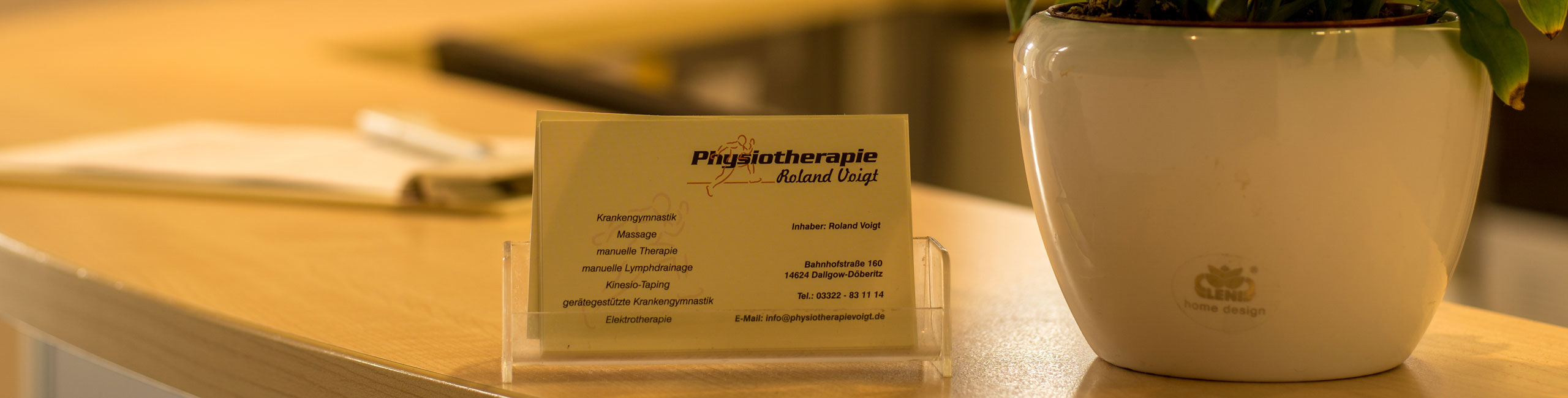 Kontakt - Physiotherapie Roland Voigt